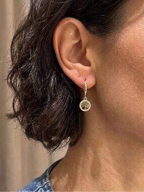 Petit Tree of Life Hoops Earrings
